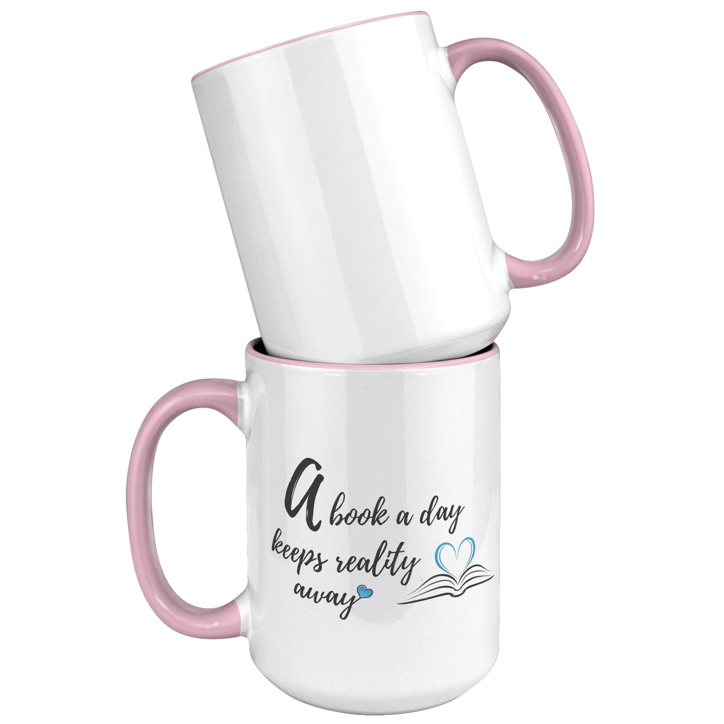 A book a day - Color Accent Mug 15oz