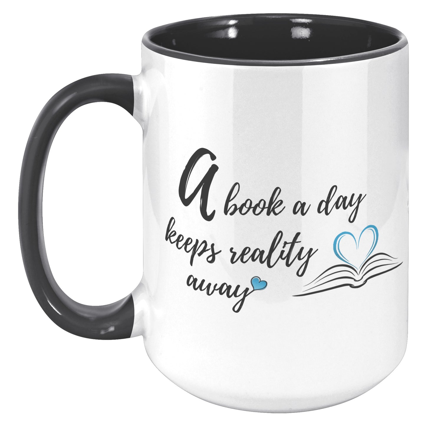 A book a day - Color Accent Mug 15oz