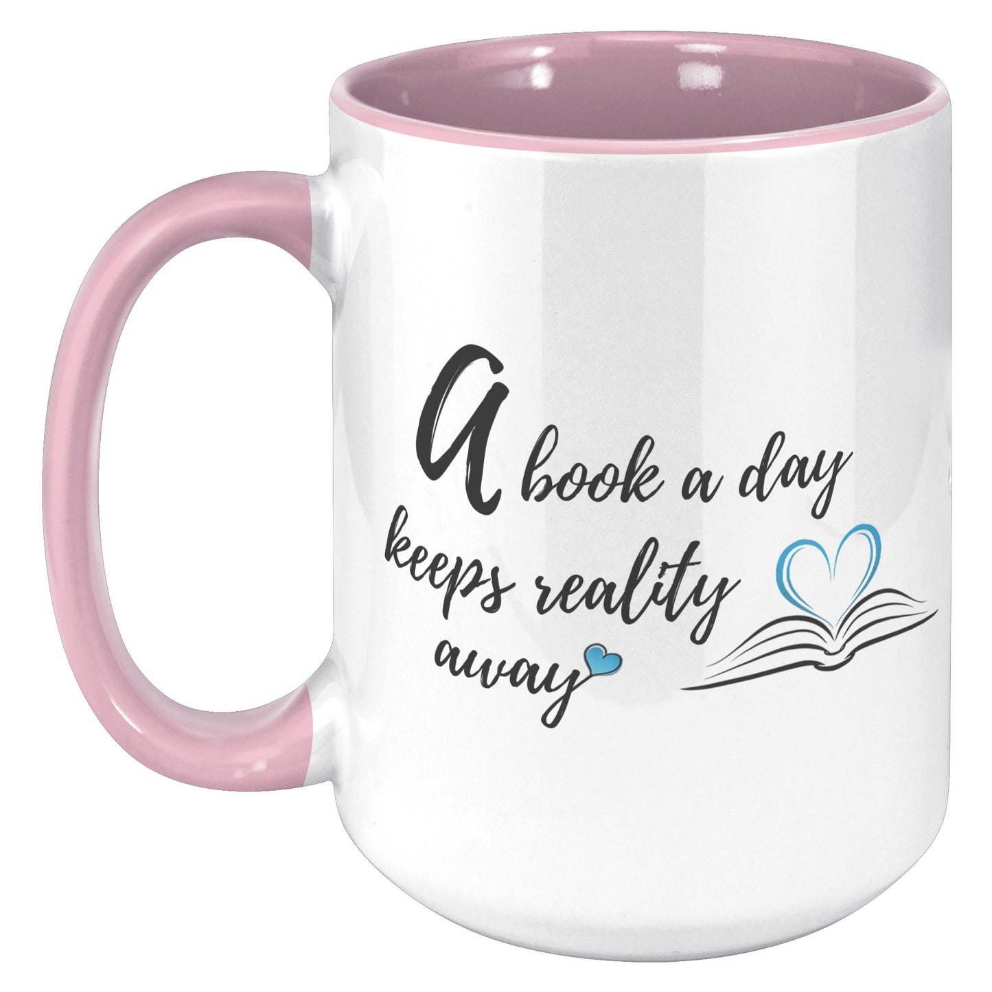 A book a day - Color Accent Mug 15oz