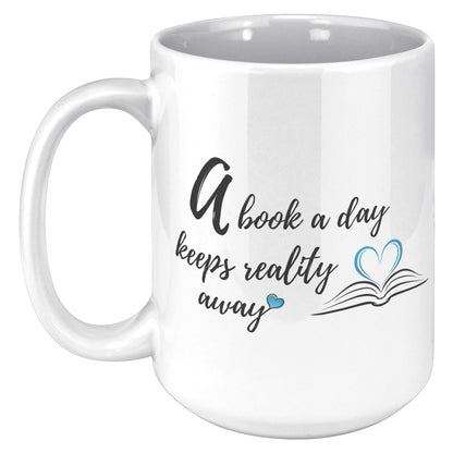 A book a day - Color Accent Mug 15oz