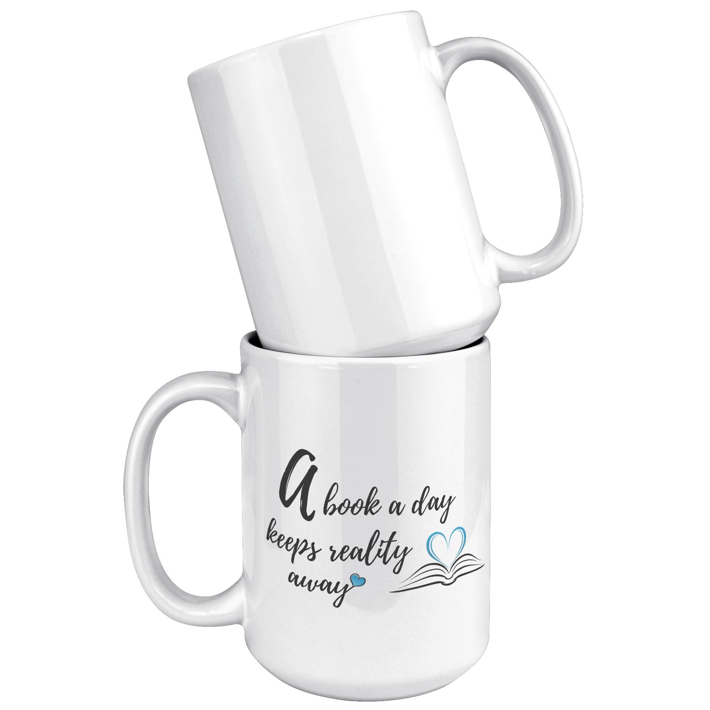 A book a day - Color Accent Mug 15oz