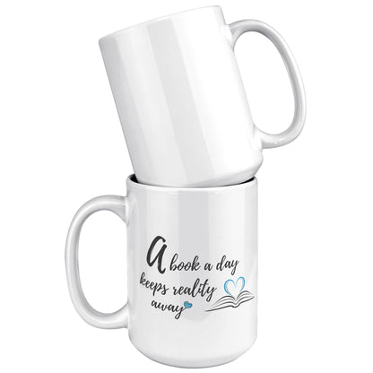 A book a day - Color Accent Mug 15oz