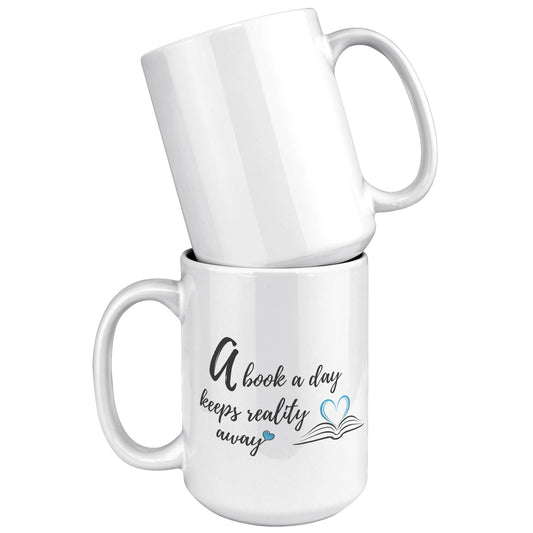 A book a day - Color Accent Mug 15oz