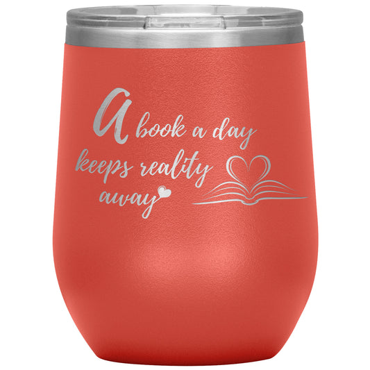 A book a day - Wine Tumbler