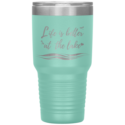 Life is better at the lake - Large Tumbler