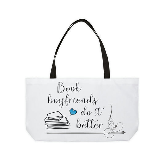 Book Boyfriends weekender tote bag