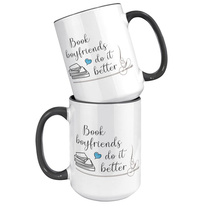 Book Boyfriends - Color Accent Mug (15oz)