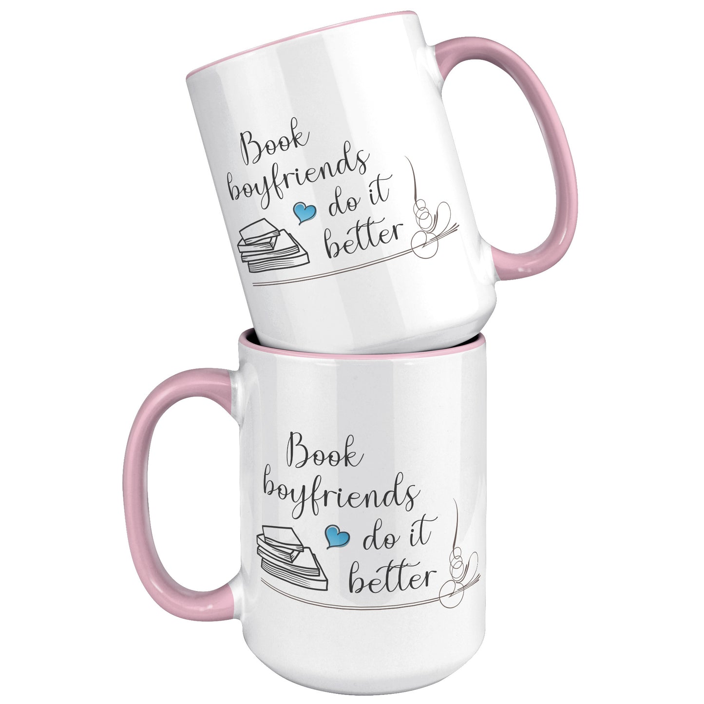 Book Boyfriends - Color Accent Mug (15oz)