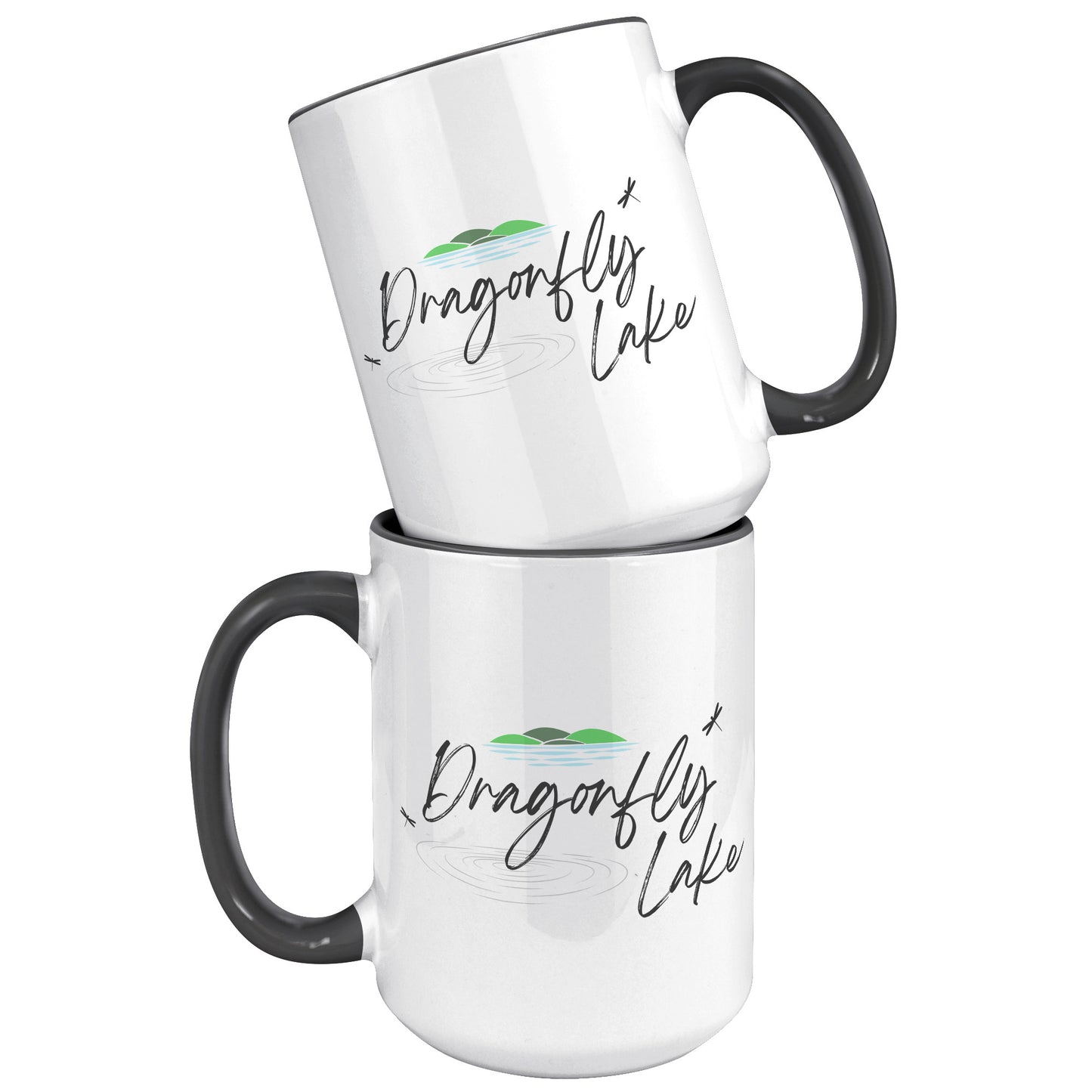 Dragonfly Lake Color Accent Mug (15oz)