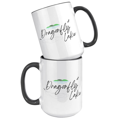 Dragonfly Lake Color Accent Mug (15oz)