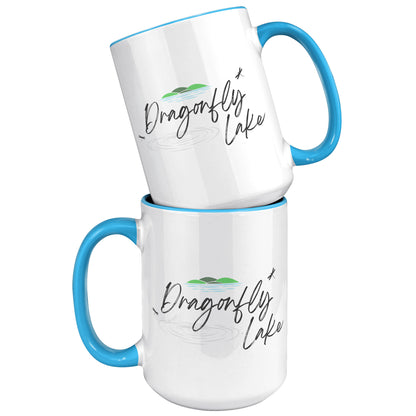 Dragonfly Lake Color Accent Mug (15oz)