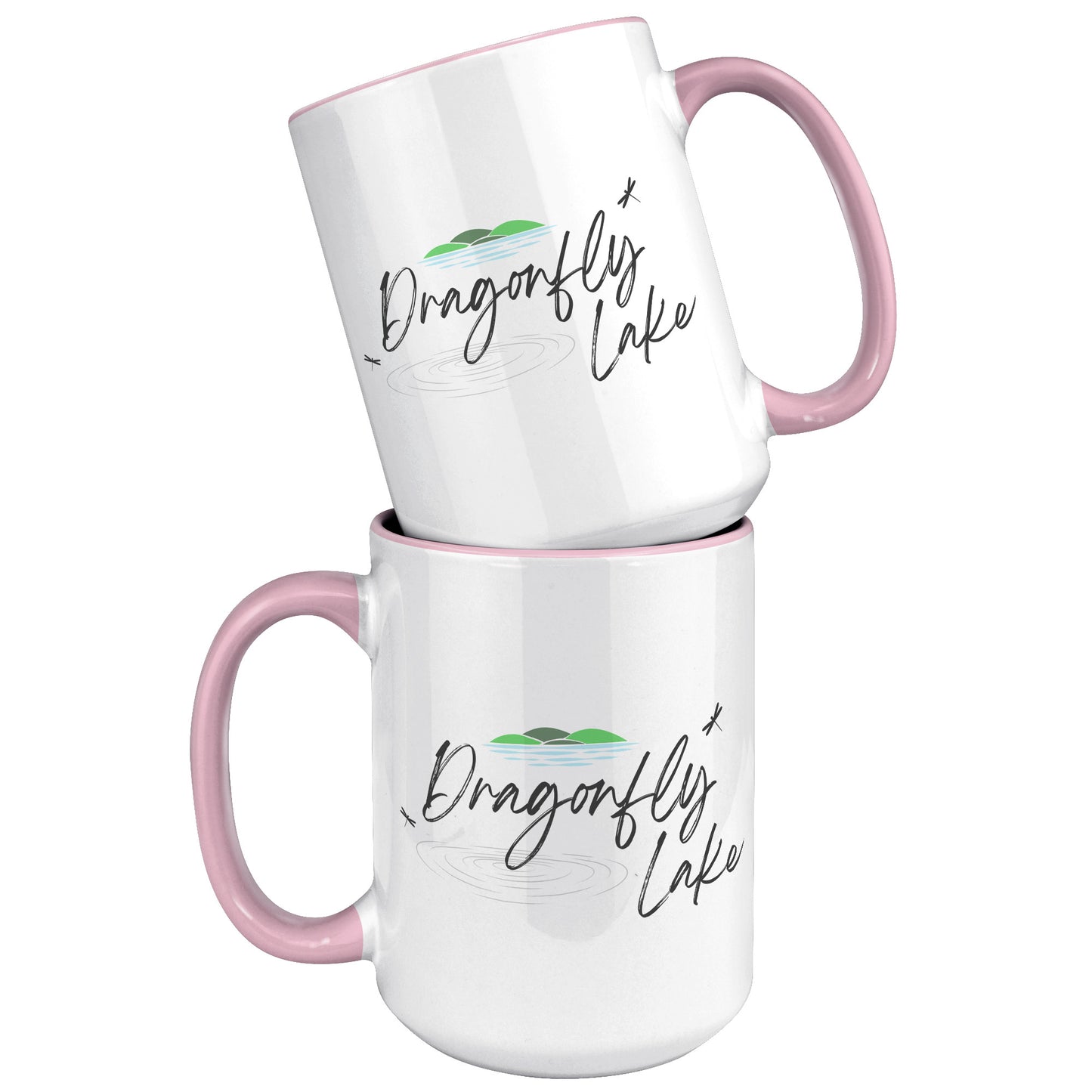 Dragonfly Lake Color Accent Mug (15oz)