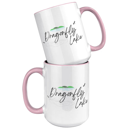 Dragonfly Lake Color Accent Mug (15oz)