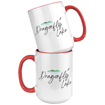 Dragonfly Lake Color Accent Mug (15oz)