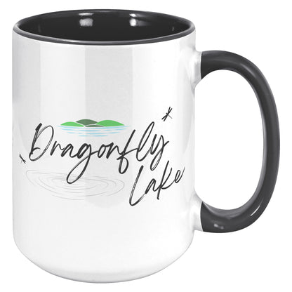 Dragonfly Lake Color Accent Mug (15oz)