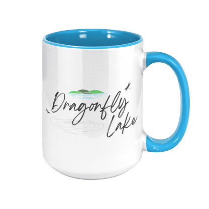 Dragonfly Lake Color Accent Mug (15oz)