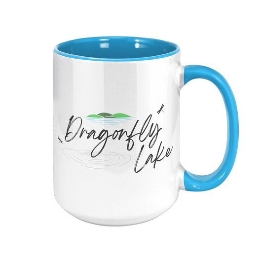 Dragonfly Lake Color Accent Mug (15oz)