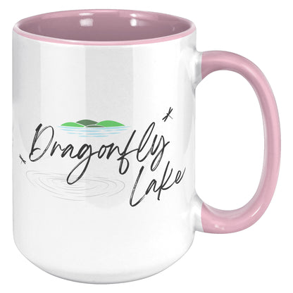Dragonfly Lake Color Accent Mug (15oz)